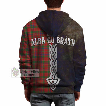 Munro (Monroe) Tartan Family Crest Hoodie Alba Gu Brath Be Brave Lion Ancient Style