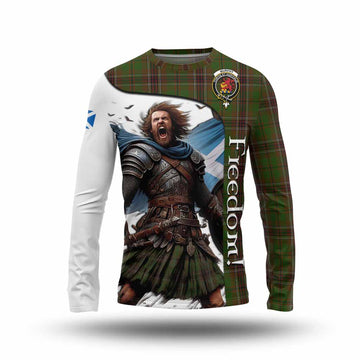 Murphy Crest Tartan Long Sleeve T-Shirt Inspired by the Freedom of Scottish Warrior