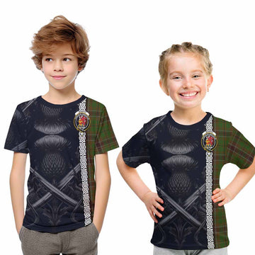 Murphy Tartan Kid T-Shirt with Family Crest Cross Sword Thistle Celtic Vibes Youth XL Size14 - Tartan Vibes Clothing