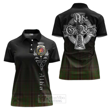 Murphy Tartan Women's Polo Shirt Featuring Alba Gu Brath Family Crest Celtic Inspired