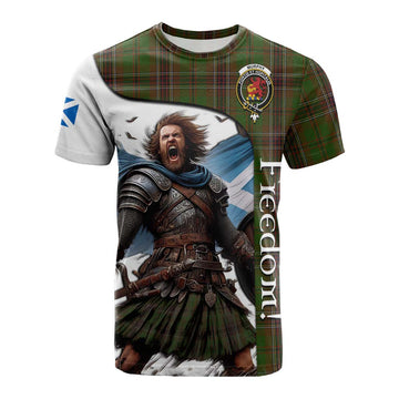 Murphy Crest Tartan Cotton T-shirt Inspired by the Freedom of Scottish Warrior