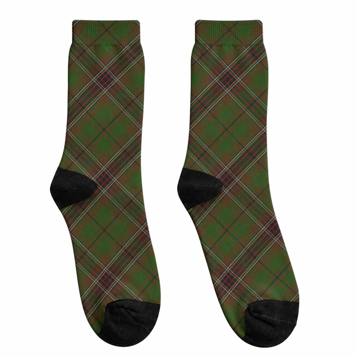 Murphy Tartan Crew Socks Cross Style Crew Socks - Tartan Vibes Clothing