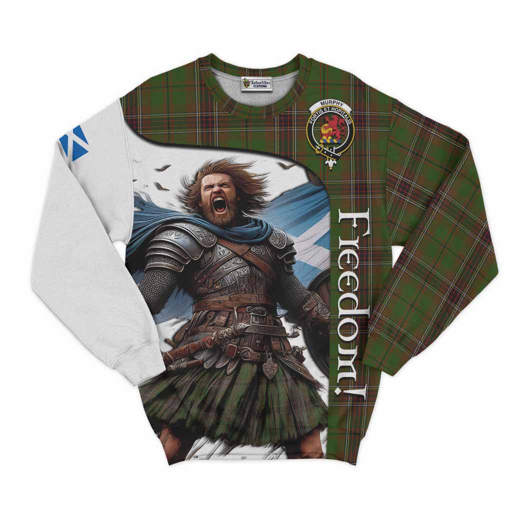 Murphy Crest Tartan Sweatshirt Inspired by the Freedom of Scottish Warrior Unisex - Tartan Vibes Clothing