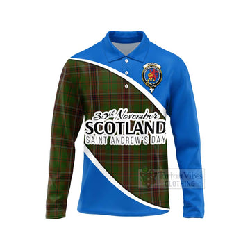 Murphy Family Crest Tartan Long Sleeve Polo Shirt Celebrate Saint Andrew's Day in Style Unisex - Tartan Vibes Clothing