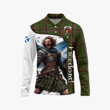 Murphy Crest Tartan Long Sleeve Polo Shirt Inspired by the Freedom of Scottish Warrior