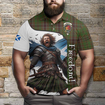 Murphy Crest Tartan Polo Shirt Inspired by the Freedom of Scottish Warrior