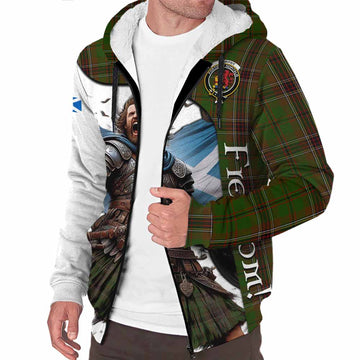 Murphy Crest Tartan Sherpa Hoodie Inspired by the Freedom of Scottish Warrior