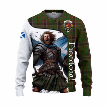 Murphy Crest Tartan Knitted Sweater Inspired by the Freedom of Scottish Warrior