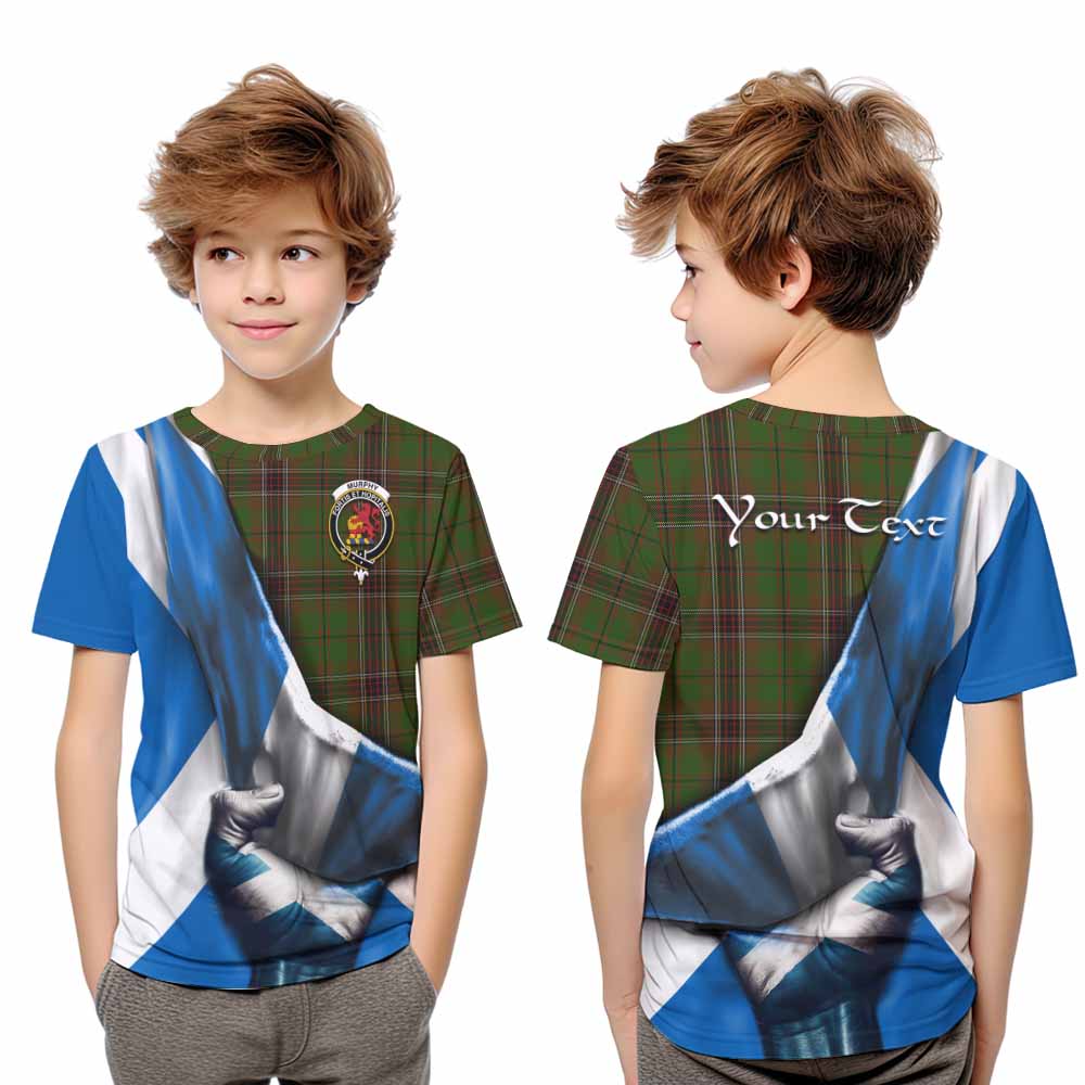 Tartan Vibes Clothing Murphy Tartan Kid T-Shirt with Family Crest Scotland Patriotic Style