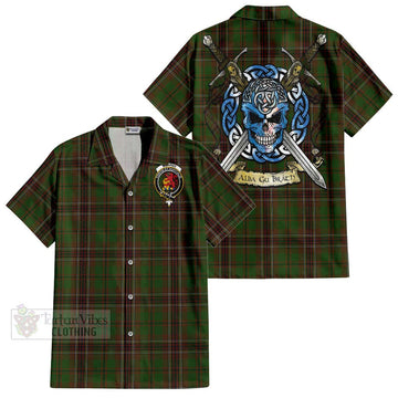 Murphy Tartan Hawaiian Shirt with Family Crest Celtic Skull Style Kid - Tartan Vibes Clothing