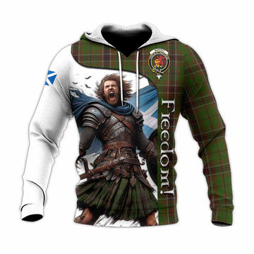 Murphy Crest Tartan Knitted Hoodie Inspired by the Freedom of Scottish Warrior