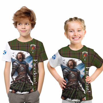 Murphy Crest Tartan Kid T-Shirt Inspired by the Freedom of Scottish Warrior