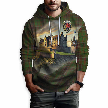 Murphy Tartan Family Crest Hoodie with Scottish Ancient Castle Style Pullover Hoodie - Tartan Vibes Clothing