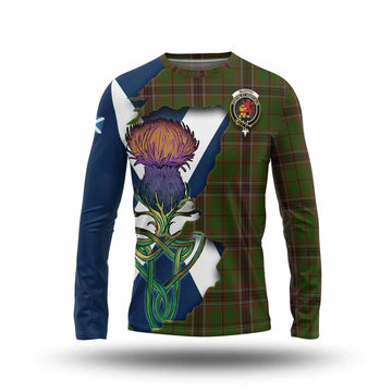 Murphy Tartan Family Crest Long Sleeve T-Shirt Scottish Thistle Celtic Inspired Unisex - Tartan Vibes Clothing