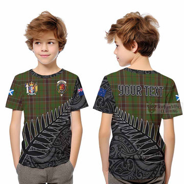 Murphy Crest Tartan Kid T-Shirt with New Zealand Silver Fern Half Style