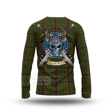 Murphy Tartan Long Sleeve T-Shirt with Family Crest Celtic Skull Style - Tartan Vibes Clothing