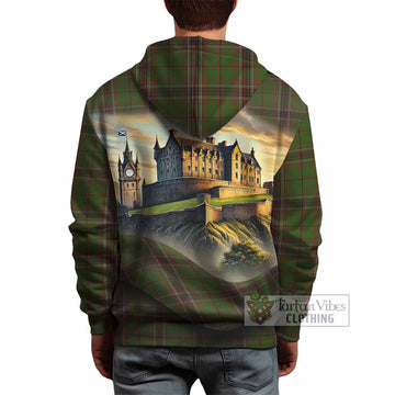 Murphy Tartan Family Crest Hoodie with Scottish Ancient Castle Style - Tartan Vibes Clothing