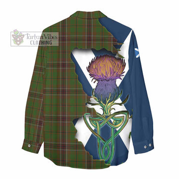Murphy Tartan Family Crest Women's Casual Shirt Scottish Thistle Celtic Inspired - Tartan Vibes Clothing