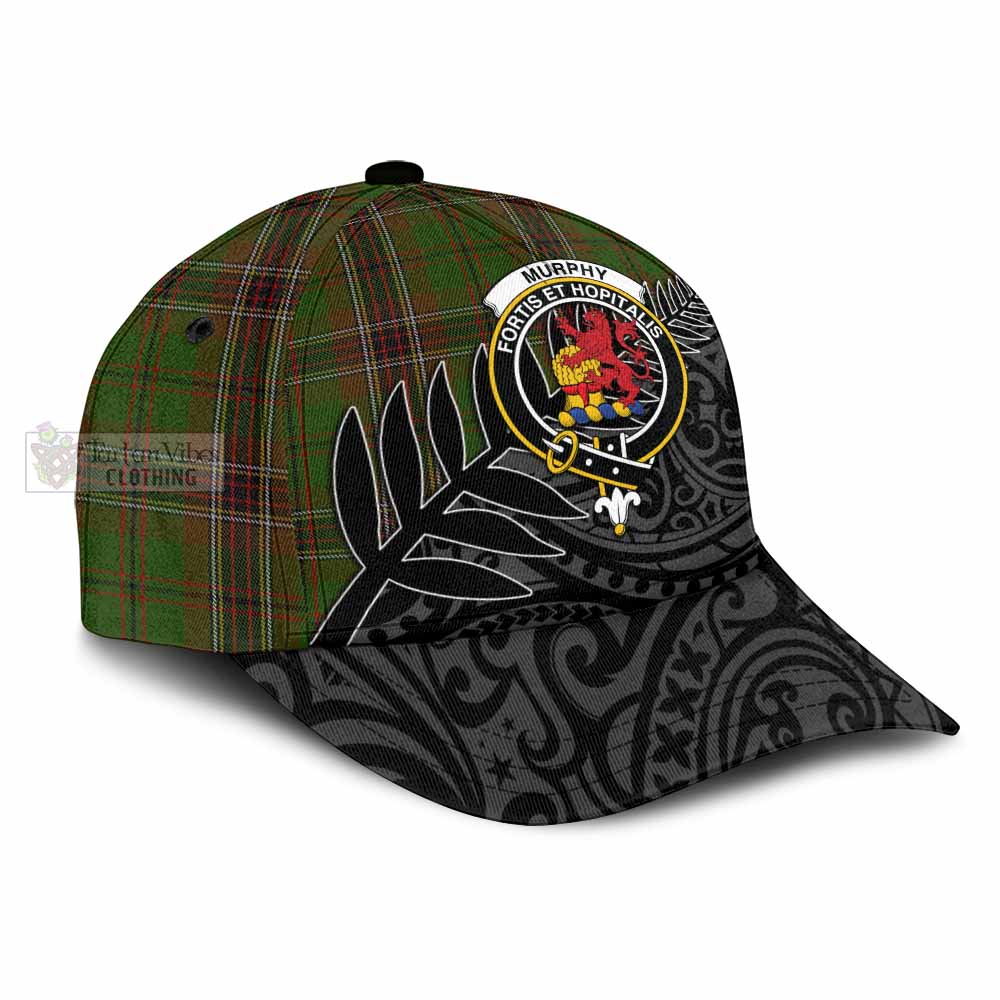 Tartan Vibes Clothing Murphy Tartan Classic Cap with New Zealand Silver Fern Half Style