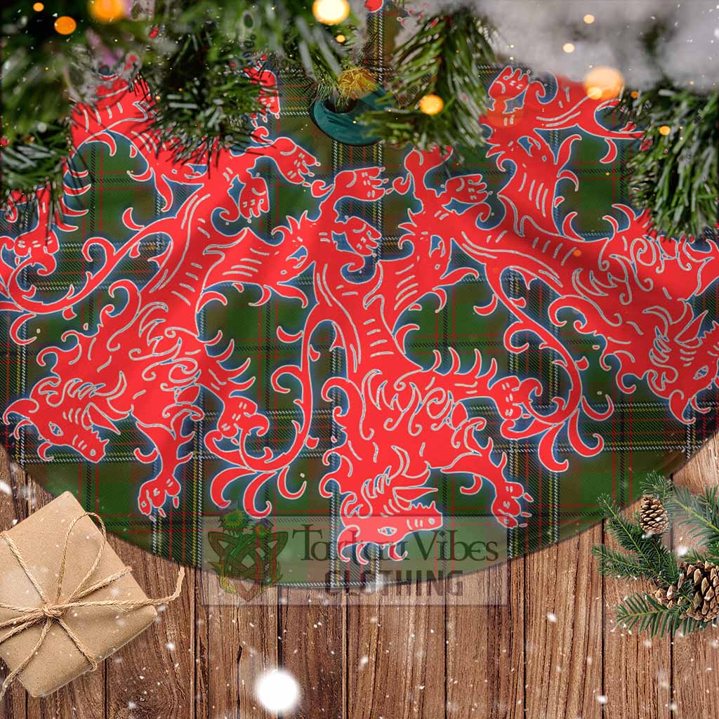 Tartan Vibes Clothing Murphy Tartan Christmas Tree Skirt Lion Rampant Style