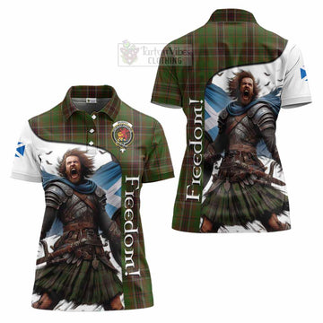 Murphy Crest Tartan Women's Polo Shirt Inspired by the Freedom of Scottish Warrior