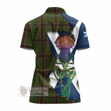 Murphy Tartan Family Crest Women's Polo Shirt Scottish Thistle Celtic Inspired - Tartan Vibes Clothing