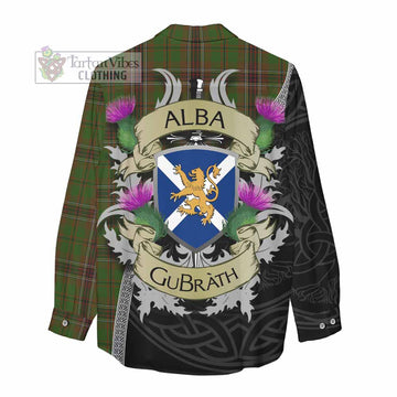 Murphy Tartan Family Crest Women's Casual Shirt Lion Rampant Royal Thistle Shield Celtic Inspired - Tartan Vibes Clothing