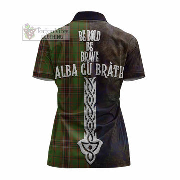Murphy Tartan Family Crest Women's Polo Shirt Alba Gu Brath Be Brave Lion Ancient Style - Tartan Vibes Clothing