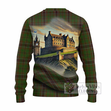 Murphy Tartan Family Crest Knitted Sweater with Scottish Ancient Castle Style - Tartan Vibes Clothing