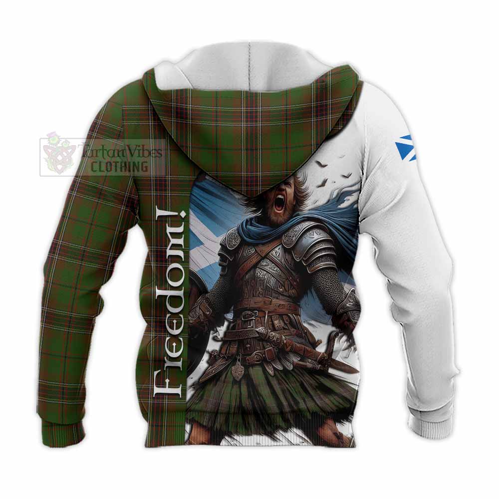 Tartan Vibes Clothing Murphy Crest Tartan Knitted Hoodie Inspired by the Freedom of Scottish Warrior