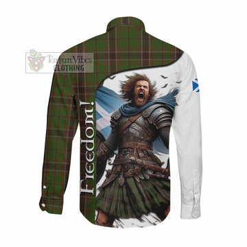 Murphy Crest Tartan Long Sleeve Button Shirt Inspired by the Freedom of Scottish Warrior