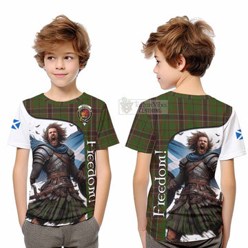 Murphy Crest Tartan Kid T-Shirt Inspired by the Freedom of Scottish Warrior