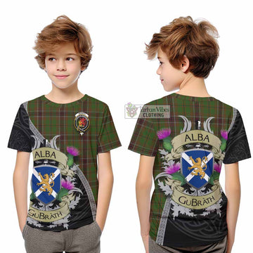Murphy Tartan Family Crest Kid T-Shirt Lion Rampant Royal Thistle Shield Celtic Inspired - Tartan Vibes Clothing