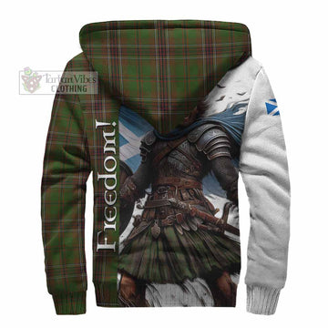 Murphy Crest Tartan Sherpa Hoodie Inspired by the Freedom of Scottish Warrior