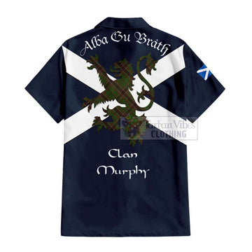 Murphy Tartan Lion Rampant Hawaiian Shirt Proudly Display Your Heritage with Alba Gu Brath and Clan Name - Tartan Vibes Clothing