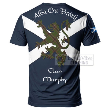 Murphy Tartan Lion Rampant T-Shirt Proudly Display Your Heritage with Alba Gu Brath and Clan Name