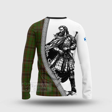 Murphy Tartan Clan Crest Long Sleeve T-Shirt with Highlander Warrior Celtic Style - Tartan Vibes Clothing