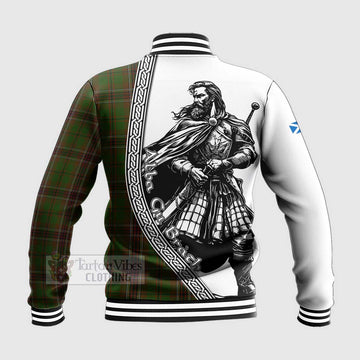 Murphy Tartan Clan Crest Baseball Jacket with Highlander Warrior Celtic Style - Tartan Vibes Clothing