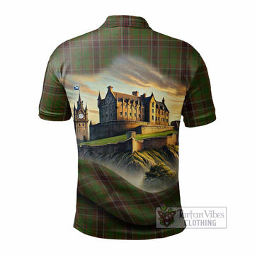 Murphy Tartan Family Crest Polo Shirt with Scottish Ancient Castle Style - Tartan Vibes Clothing