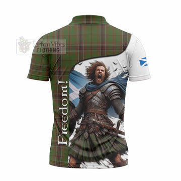 Murphy Crest Tartan Zipper Polo Shirt Inspired by the Freedom of Scottish Warrior