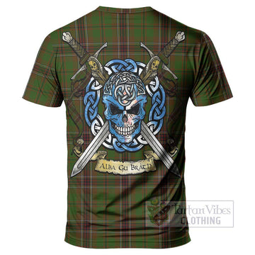 Murphy Tartan T-Shirt with Family Crest Celtic Skull Style - Tartan Vibes Clothing