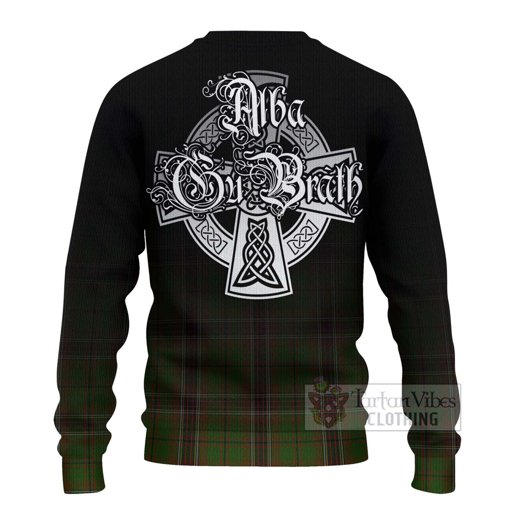 Tartan Vibes Clothing Murphy Tartan Knitted Sweater Featuring Alba Gu Brath Family Crest Celtic Inspired