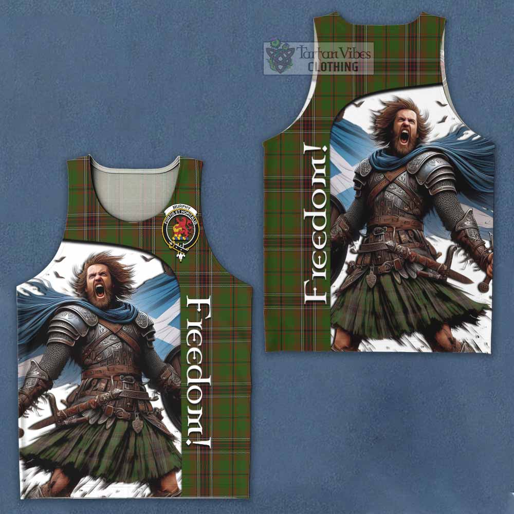 Tartan Vibes Clothing Murphy Crest Tartan Men's Tank Top Inspired by the Freedom of Scottish Warrior