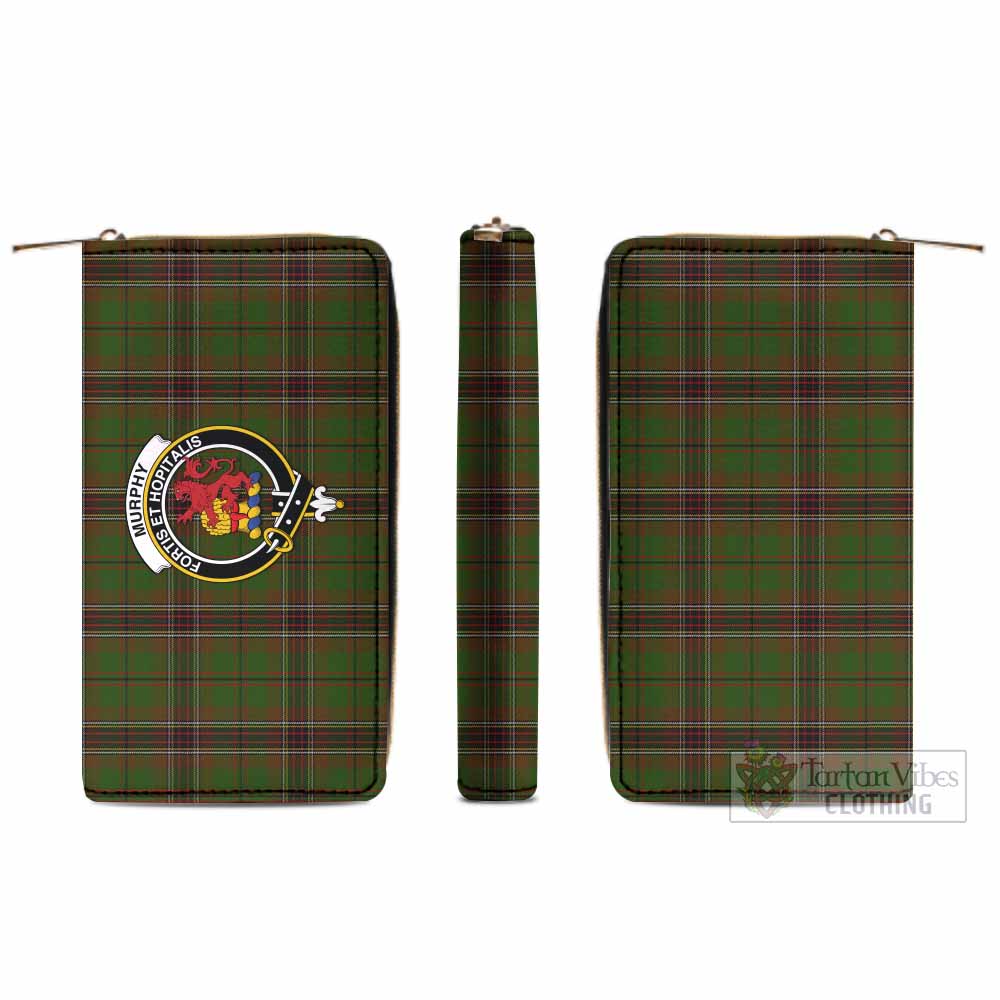 Murphy Tartan Women's Leather Wallet with Family Crest - Tartan Vibes Clothing
