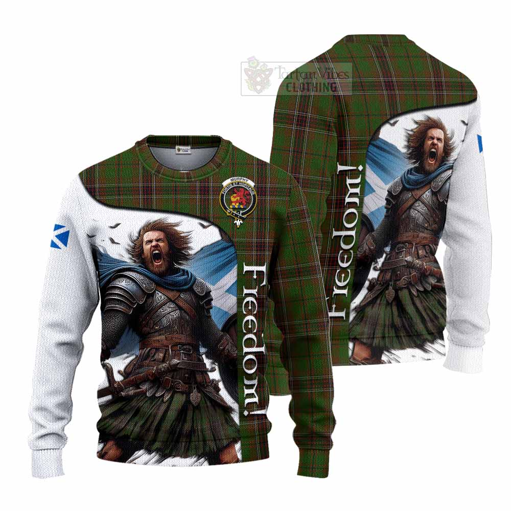 Tartan Vibes Clothing Murphy Crest Tartan Knitted Sweater Inspired by the Freedom of Scottish Warrior