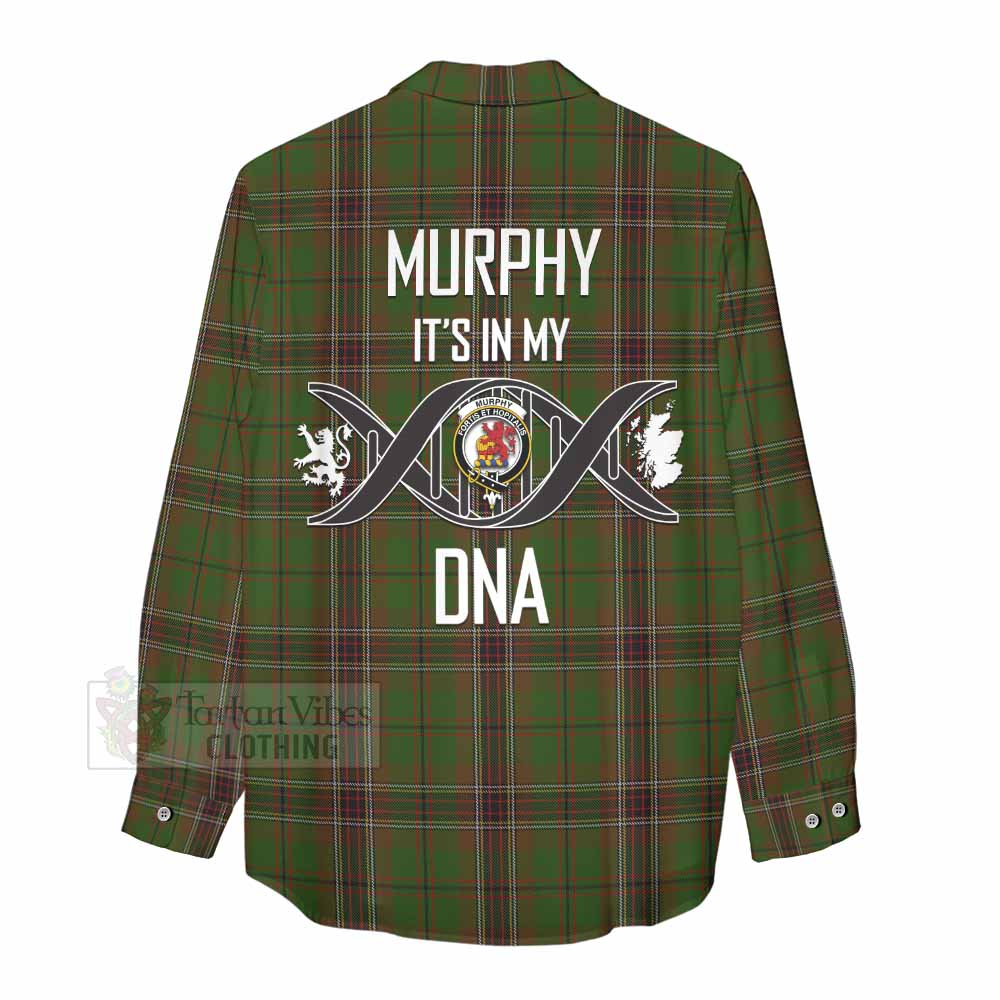 Tartan Vibes Clothing Murphy Tartan Women's Casual Shirt with Family Crest DNA In Me Style