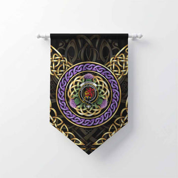 Murphy Clan Crest Gonfalon Celtic Scottish Thistle Chevron - Tartan Vibes Clothing