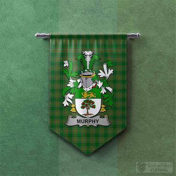 Murphy (Wexford) Irish Clan Tartan Gonfalon, Tartan Banner with Coat of Arms Chevron - Tartan Vibes Clothing