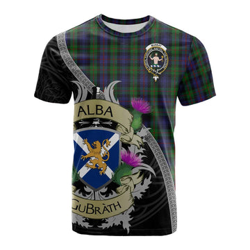 Murray Tartan Family Crest Cotton T-shirt Lion Rampant Royal Thistle Shield Celtic Inspired Kid's Shirt - Tartan Vibes Clothing