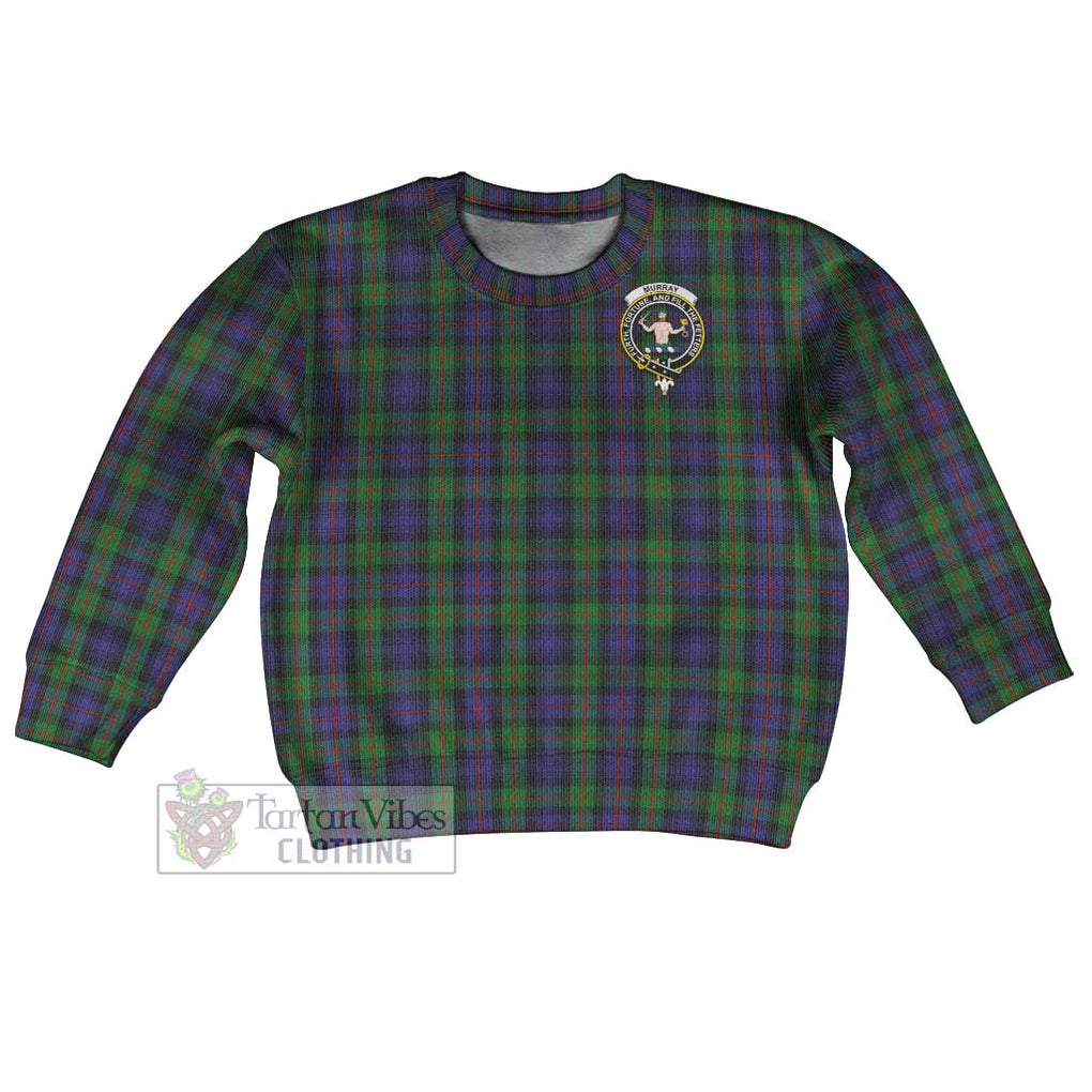 Murray Tartan Kid Ugly Sweater with Family Crest Kid - Tartan Vibes Clothing
